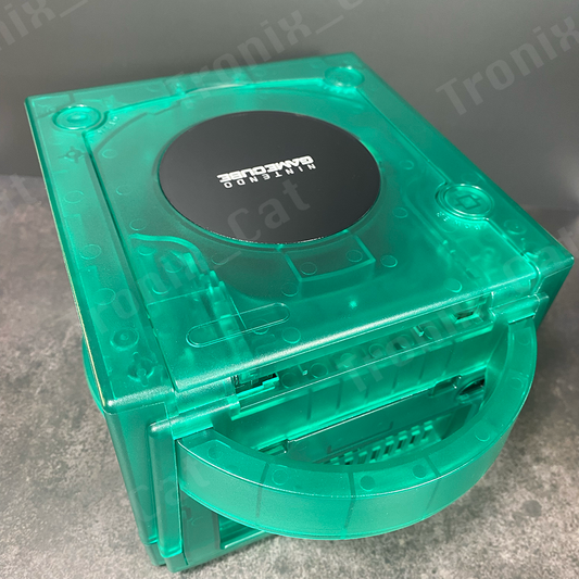 Nintendo GameCube console in NEW Transparent Green shell