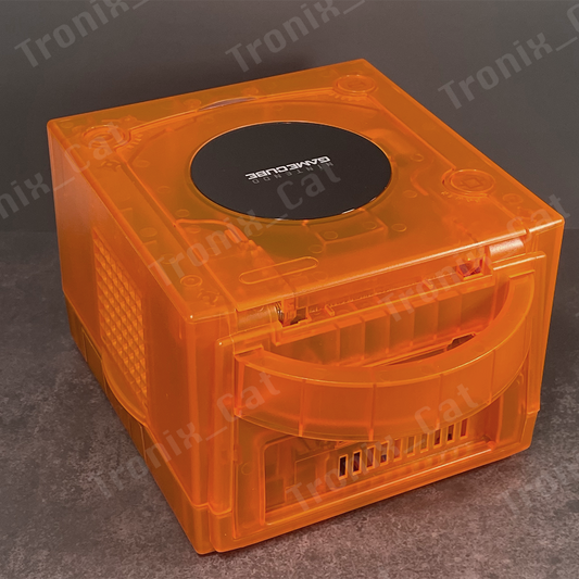 Nintendo GameCube console in NEW Transparent Orange shell