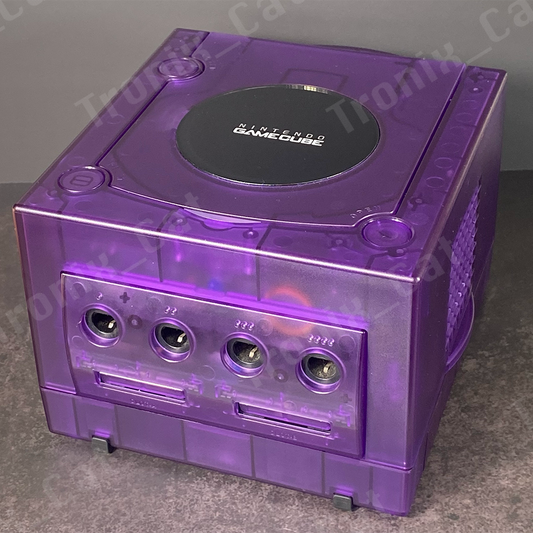 Nintendo GameCube console in NEW Transparent Indigo shell